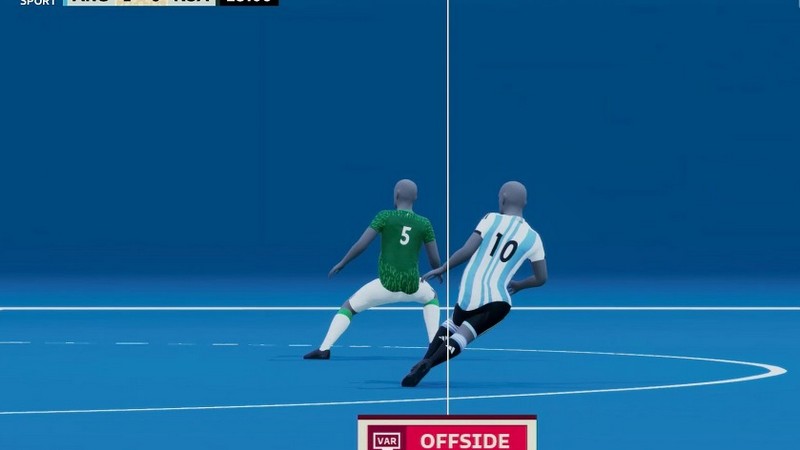 Với công nghệ bắt việt vị bán tự động, Argentina tại World Cup 2022 đã phải gặp rất nhiều tình huống việt vị trong một trận đấu Với công nghệ bắt việt vị bán tự động, Argentina tại World Cup 2022 đã phải gặp rất nhiều tình huống việt vị trong một trận đấu